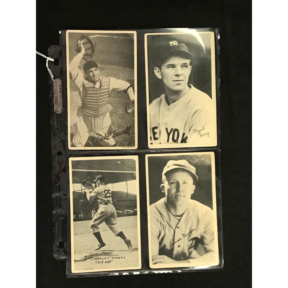 4 1936 Goudey Wide/fine Pen Cards (1 of 2)