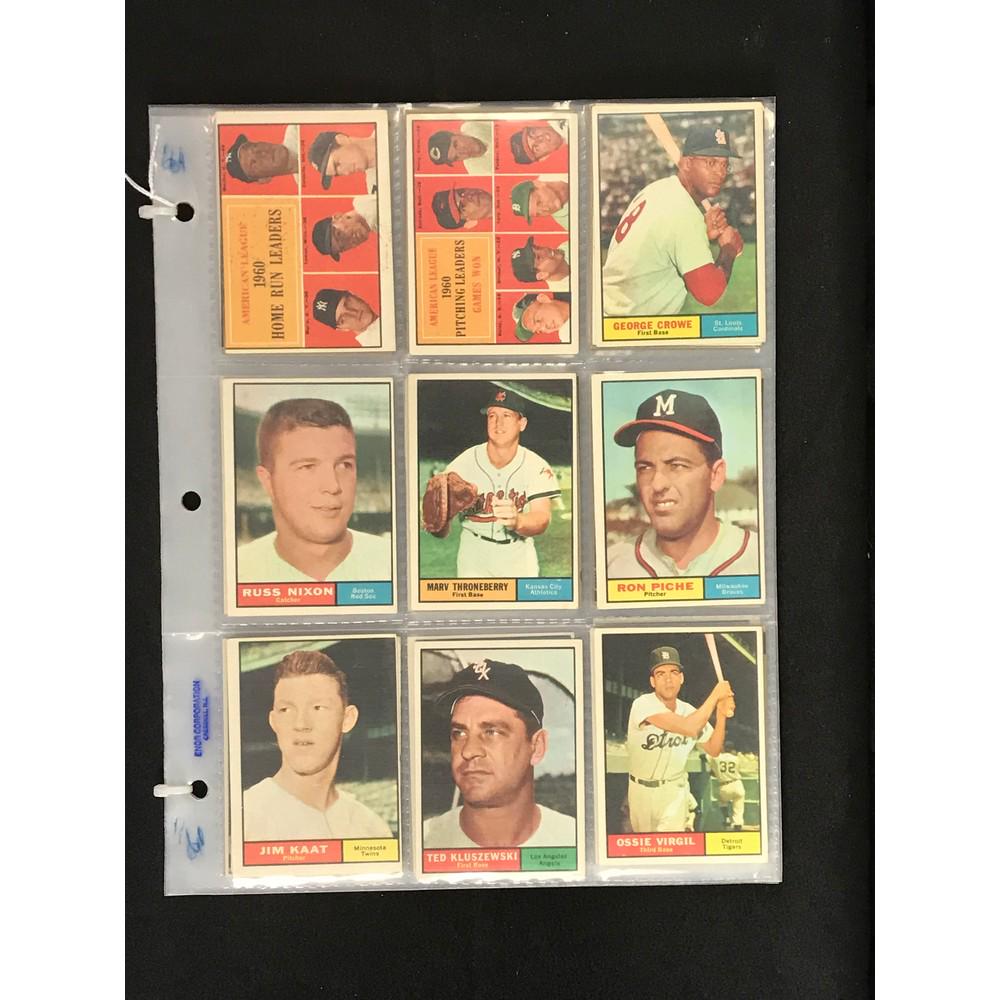 116 1961 Topps Baseball Cards With Stars/hof (1 of 6)