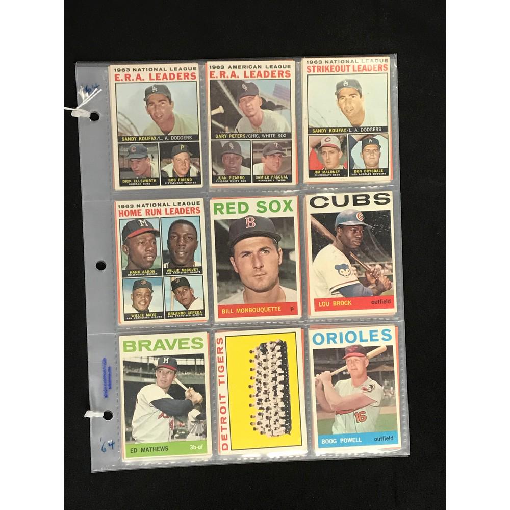 50 1964 Topps Baseball Cards With Stars/hof (1 of 6)