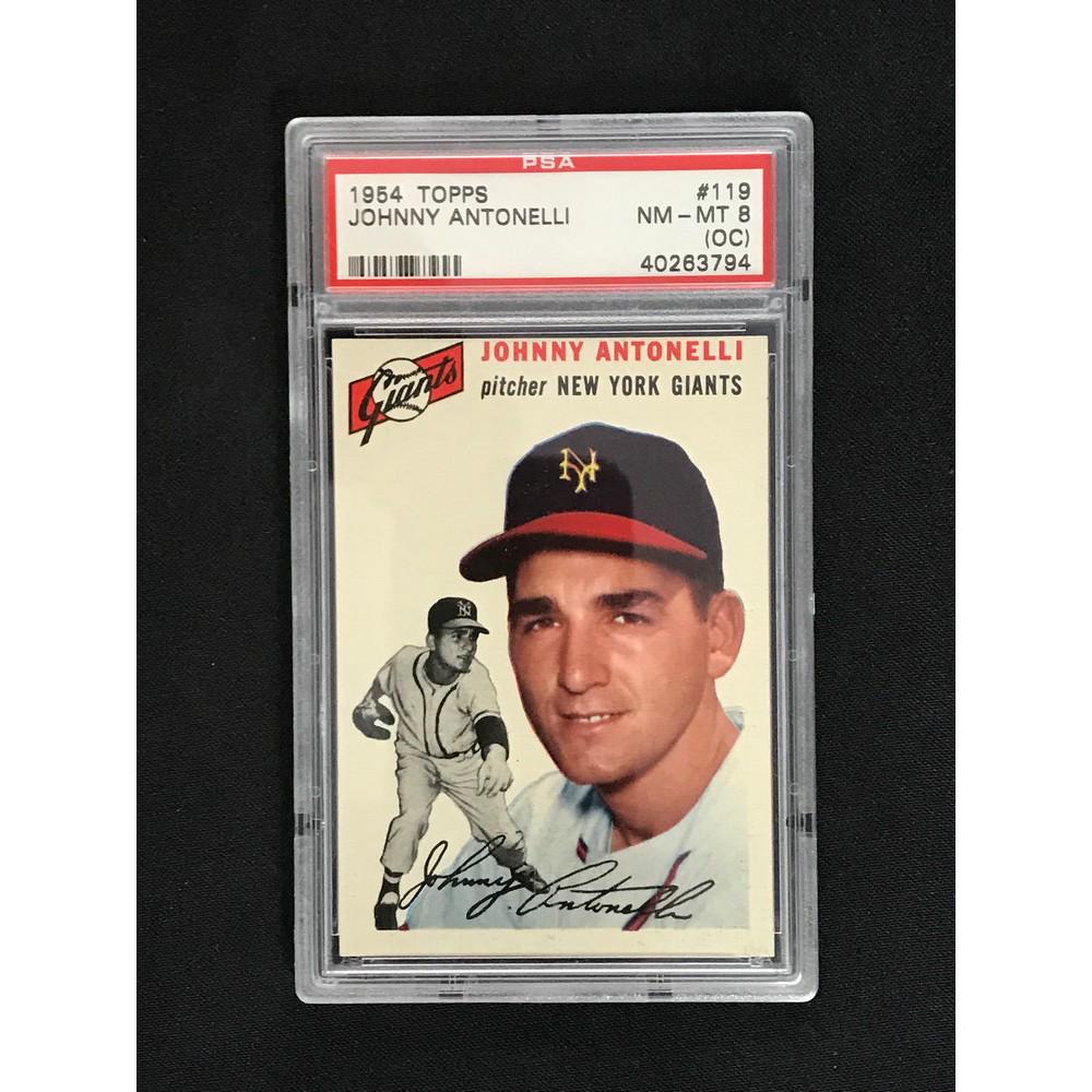 1954 Topps Johnny Antonelli Psa 8 Oc (1 of 2)