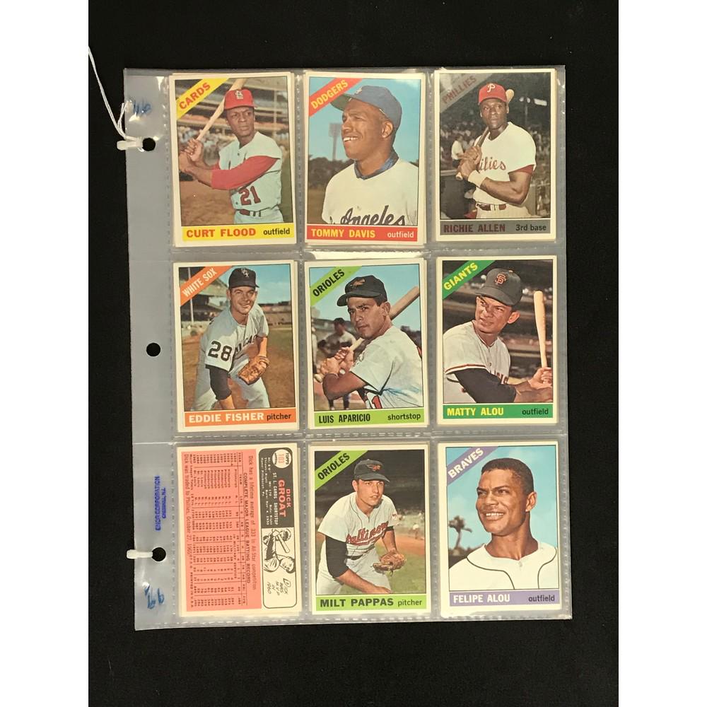 56 1966 Topps Baseball Cards (1 of 8)