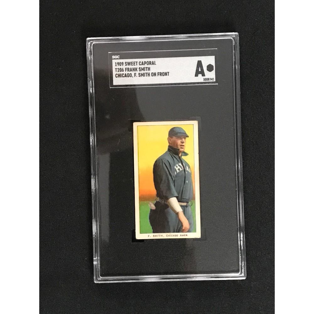 1909-11 T206 Frank Smith Sgc Authentic: 1909-11 T206 Frank Smith Sgc Authentic