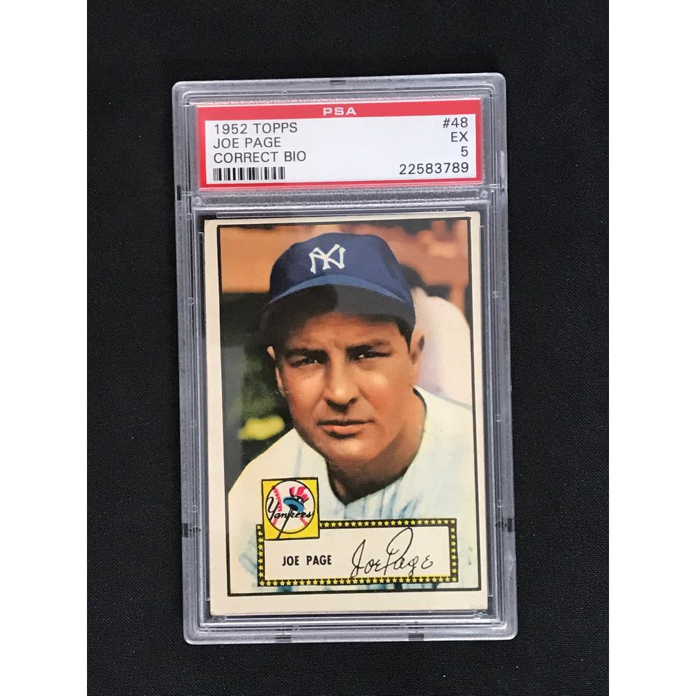 1952 Topps Joe Page Psa 5 (1 of 2)