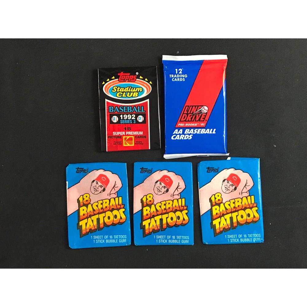 5 Unopened Baseball Packs (1 of 2)