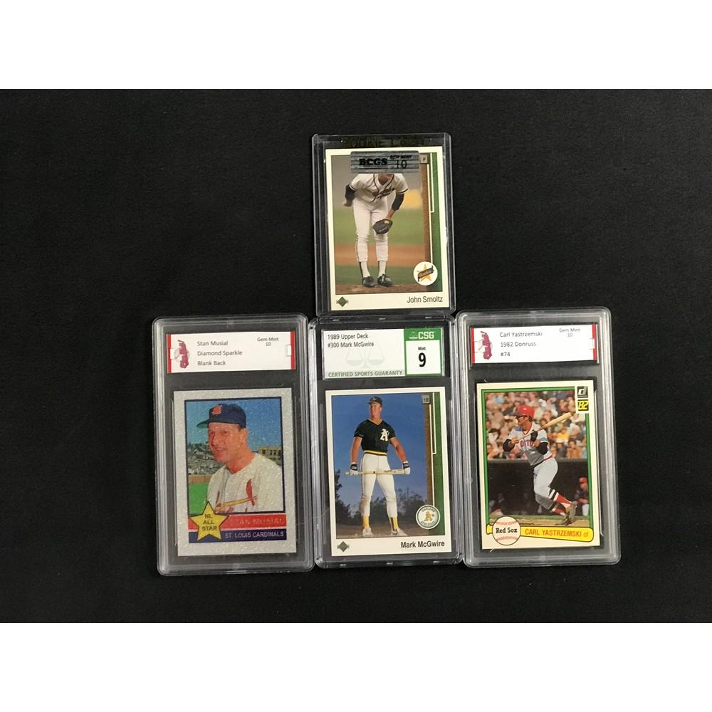 4 Graded Baseball Cards (1 of 2)