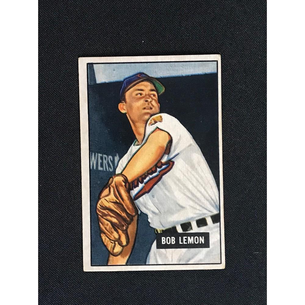 1951 Bowman Baseball Bob Lemon Nice Condition (1 of 2)
