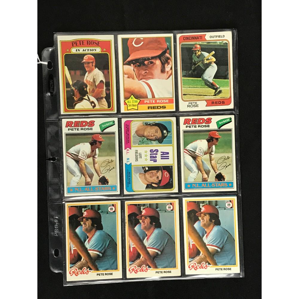 17 1970's-80's Pete Rose Cards (1 of 4)