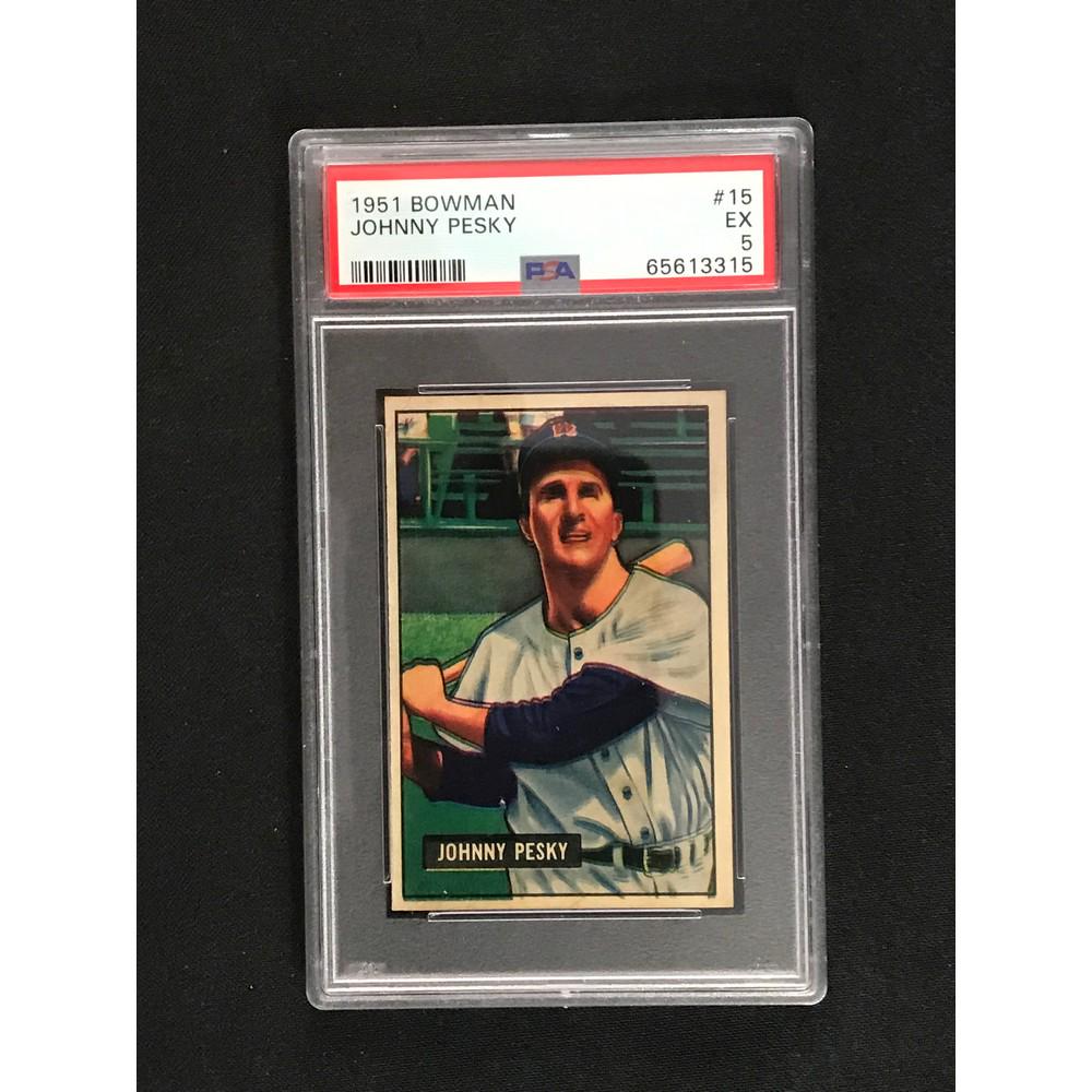 1951 Bowman Johnny Pesky Psa 5 (1 of 2)