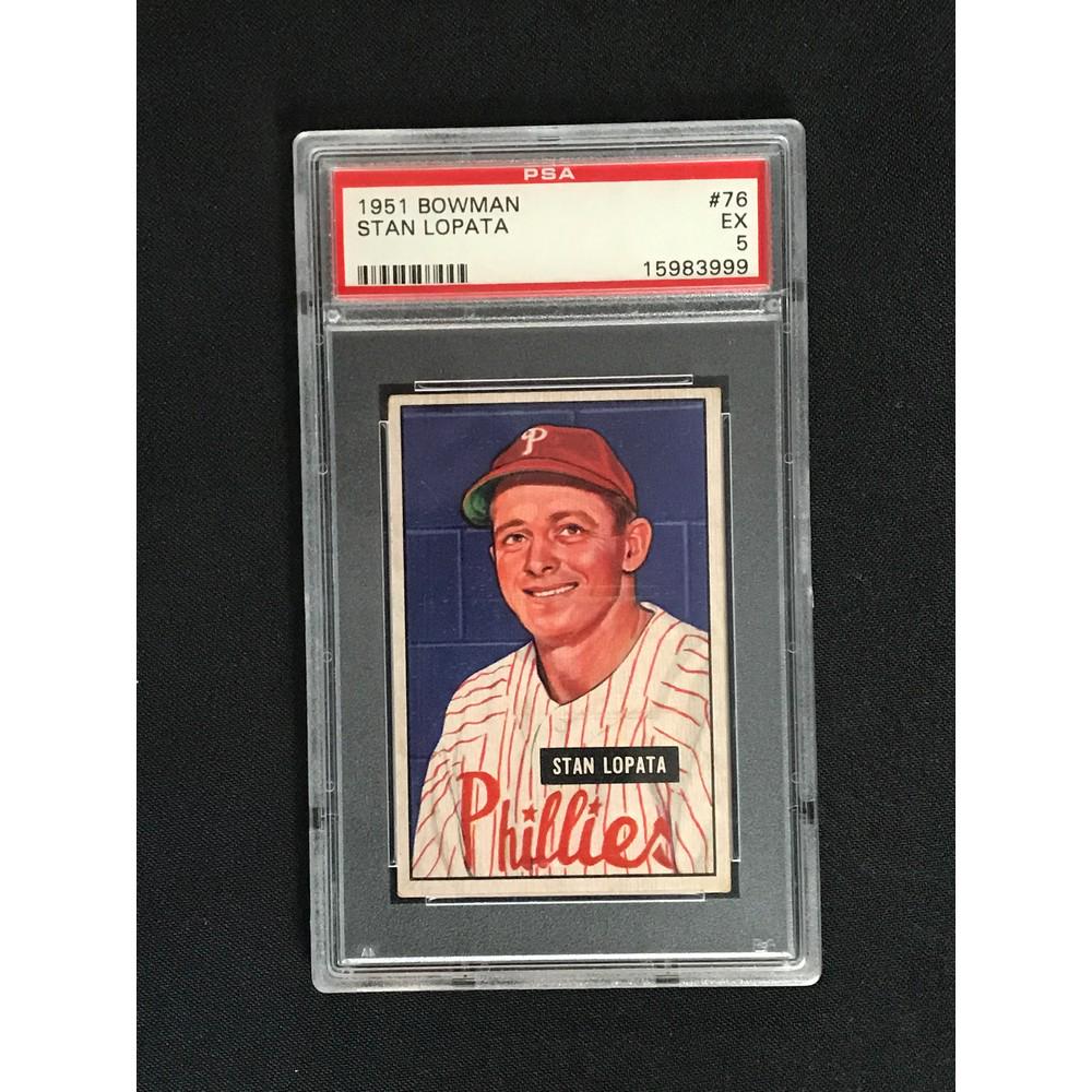 1951 Bowman Stan Lopata Psa 5 (1 of 2)