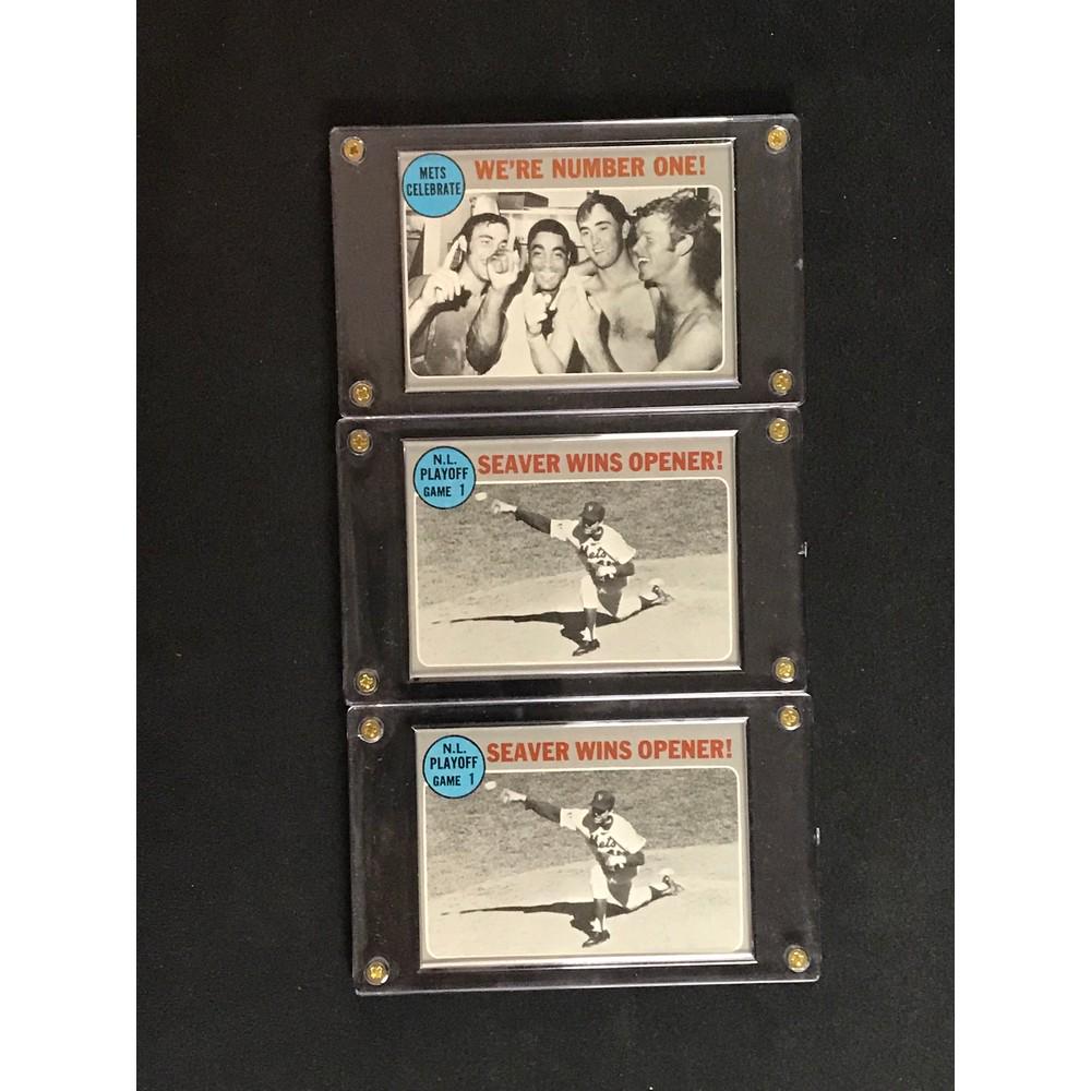 Three 1970 Topps Mets World Series Cards (1 of 2)