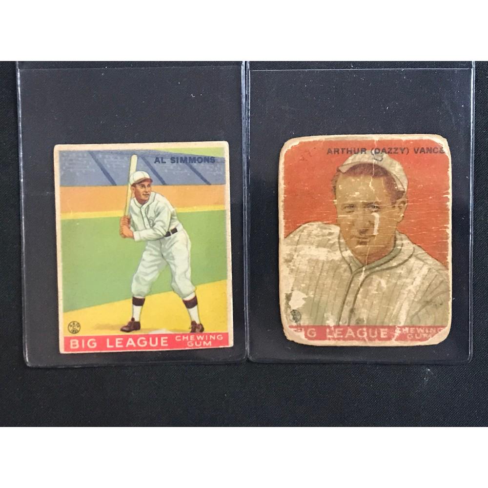 Two 1933 Goudey Baseball Hof Cards (1 of 2)