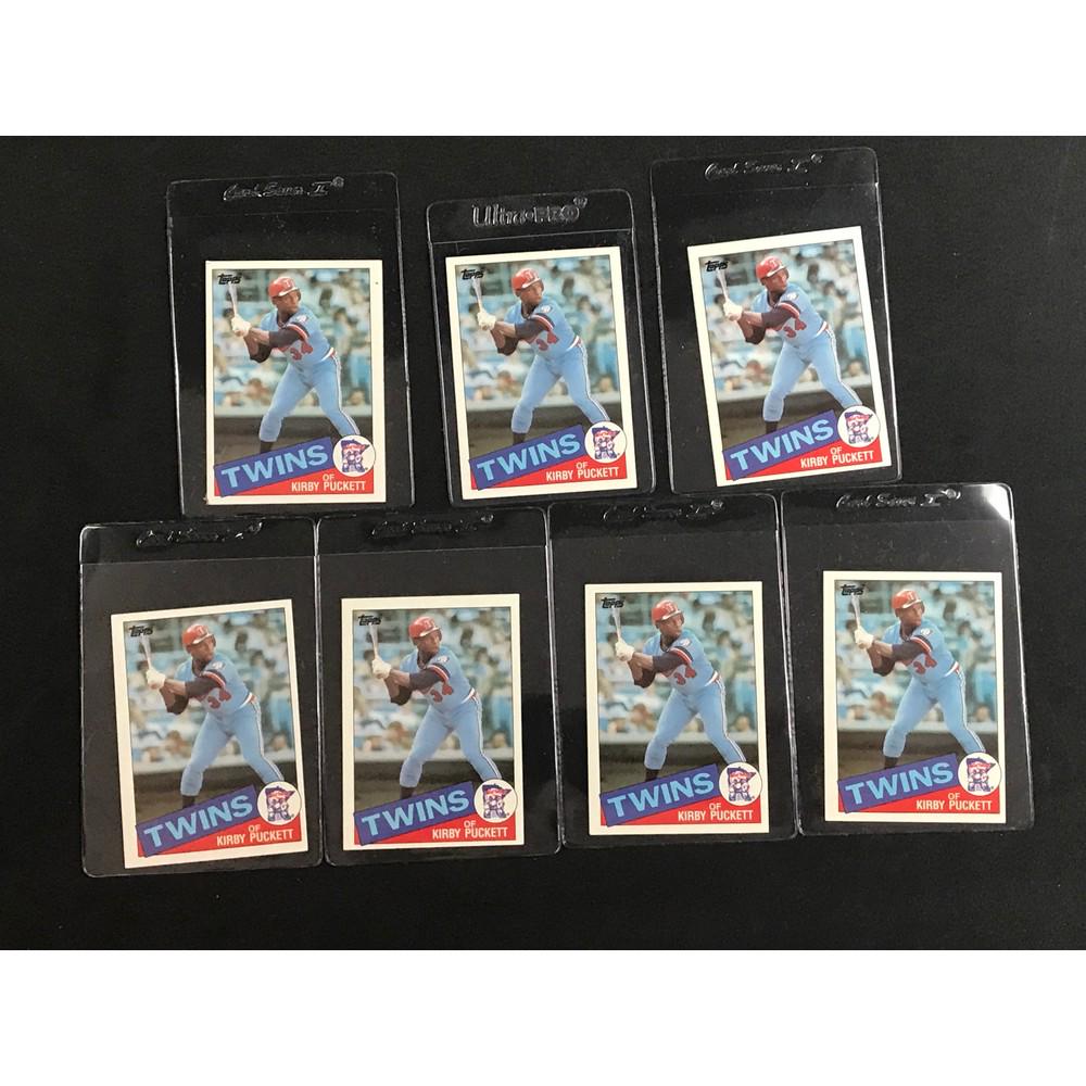 7 1985 Topps Kirby Puckett Rookies: 7 1985 Topps Kirby Puckett Rookies