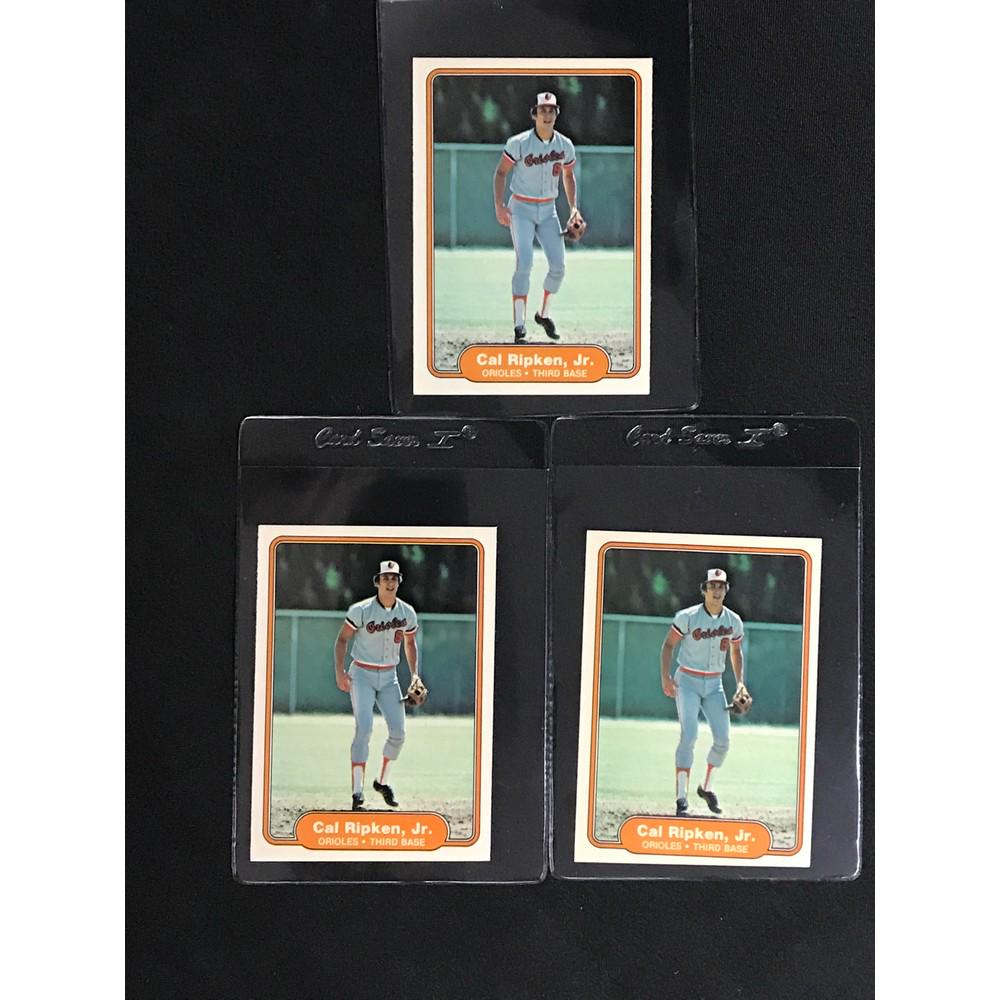Three 1982 Fleer Cal Ripken Jr. Rookies (1 of 2)