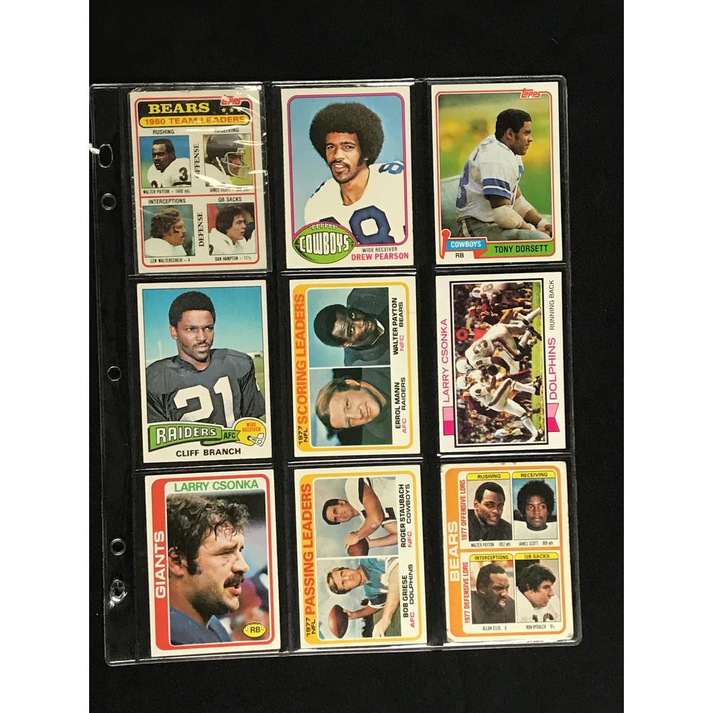 9 Late 1970's/80's Football Stars/hof (1 of 2)