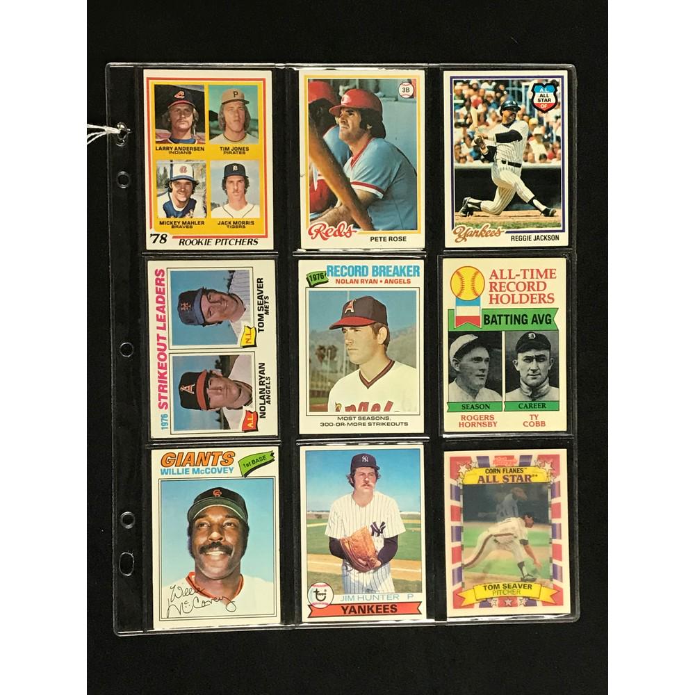 9 Late 1970's/80's Baseball Stars/hof (1 of 2)