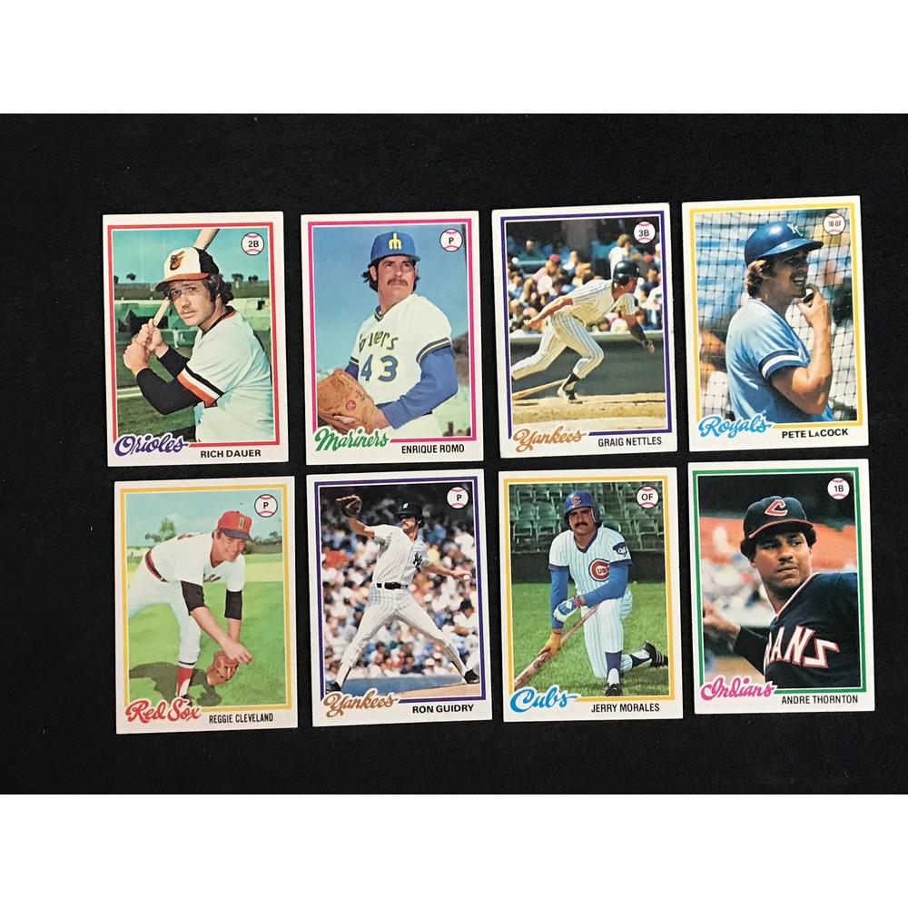 475 1978 Topps Baseball Cards Partial Set (1 of 7)