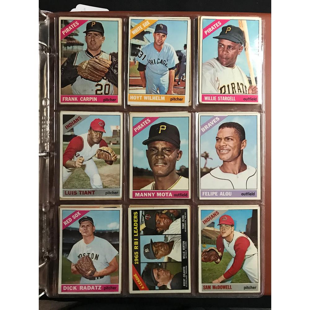 34 1966 Topps Baseball Cards With Hof (1 of 4)
