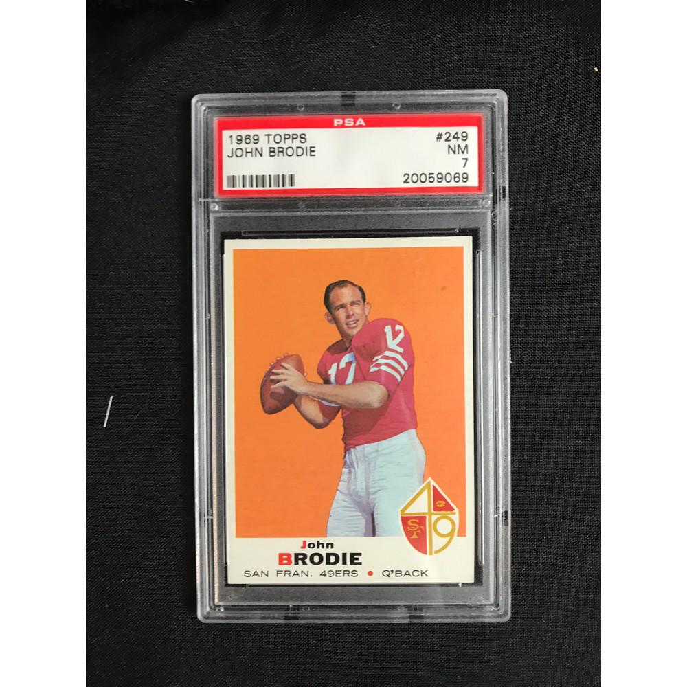 1969 Topps John Brodie Psa 7 (1 of 2)