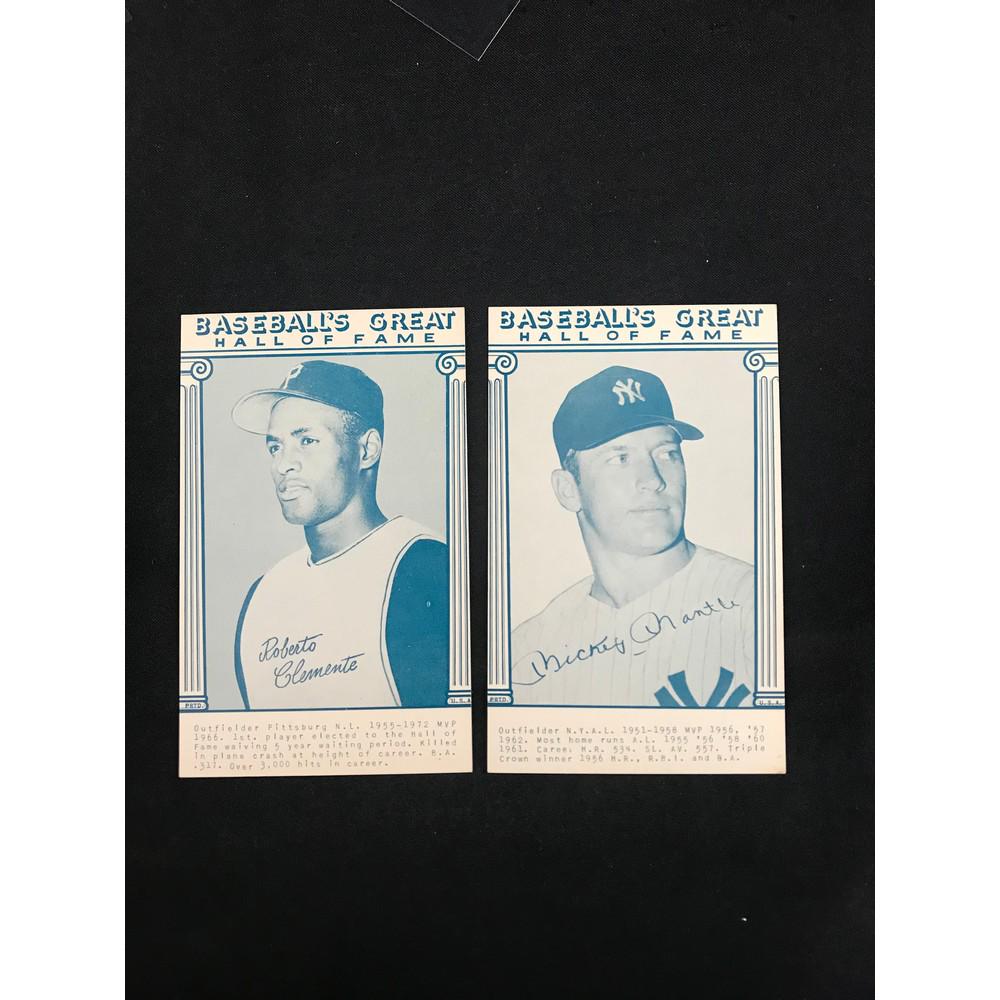 1977 Exhibit Arcade Blue Mantle/clemente: 1977 Exhibit Arcade Blue Mantle/clemente