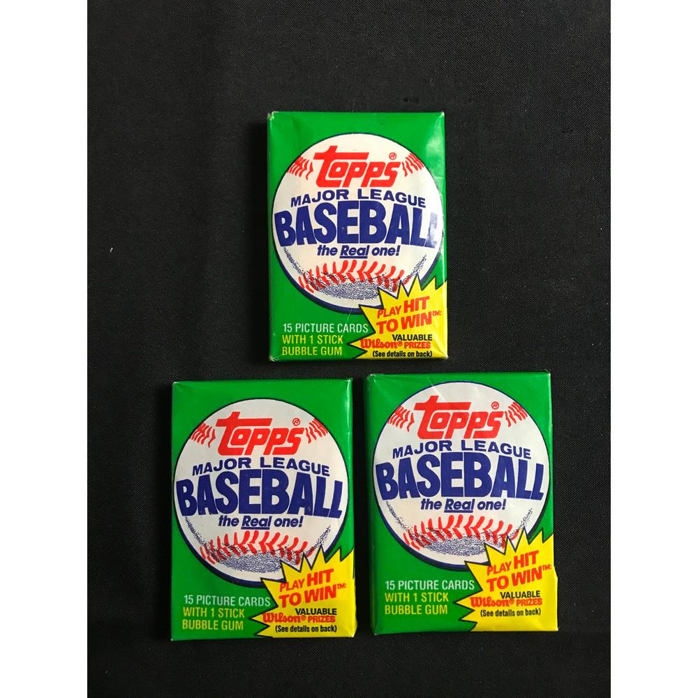 3 1981 Topps Baseball Sealed Packs (1 of 2)