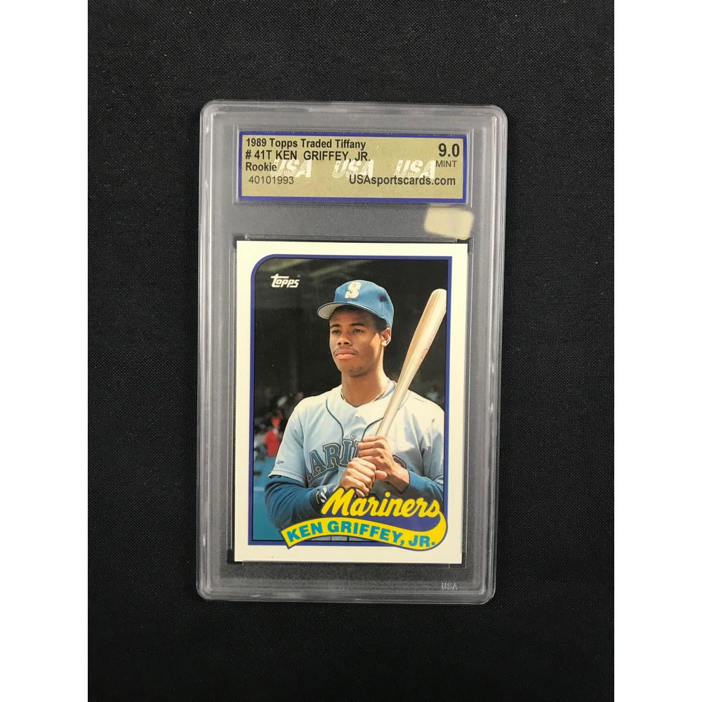 1989 Topps Traded Ken Griffey Jr Rookie Graded 9: 1989 Topps Traded Ken Griffey Jr Rookie Graded 9