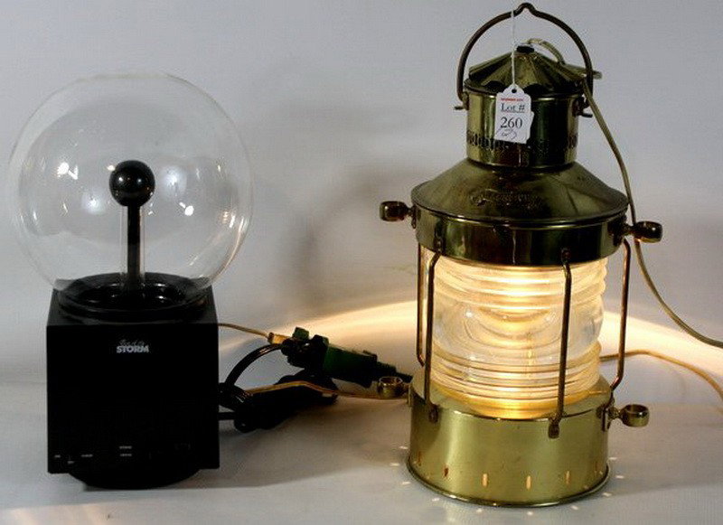 Brass anchorlight and Eye of the storm light: Brass anchorlight and Eye of the storm light