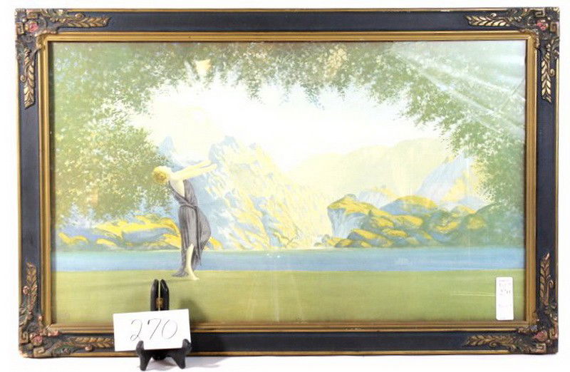 Victorian Print in the style of Maxfield Parrish: Victorian Print in the style of Maxfield Parrish