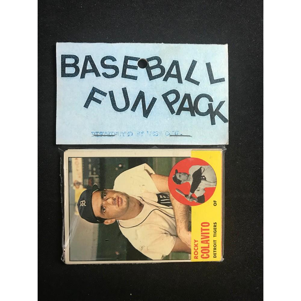 1963 Topps Baseball Cello Fun Pack West Corp (1 of 2)