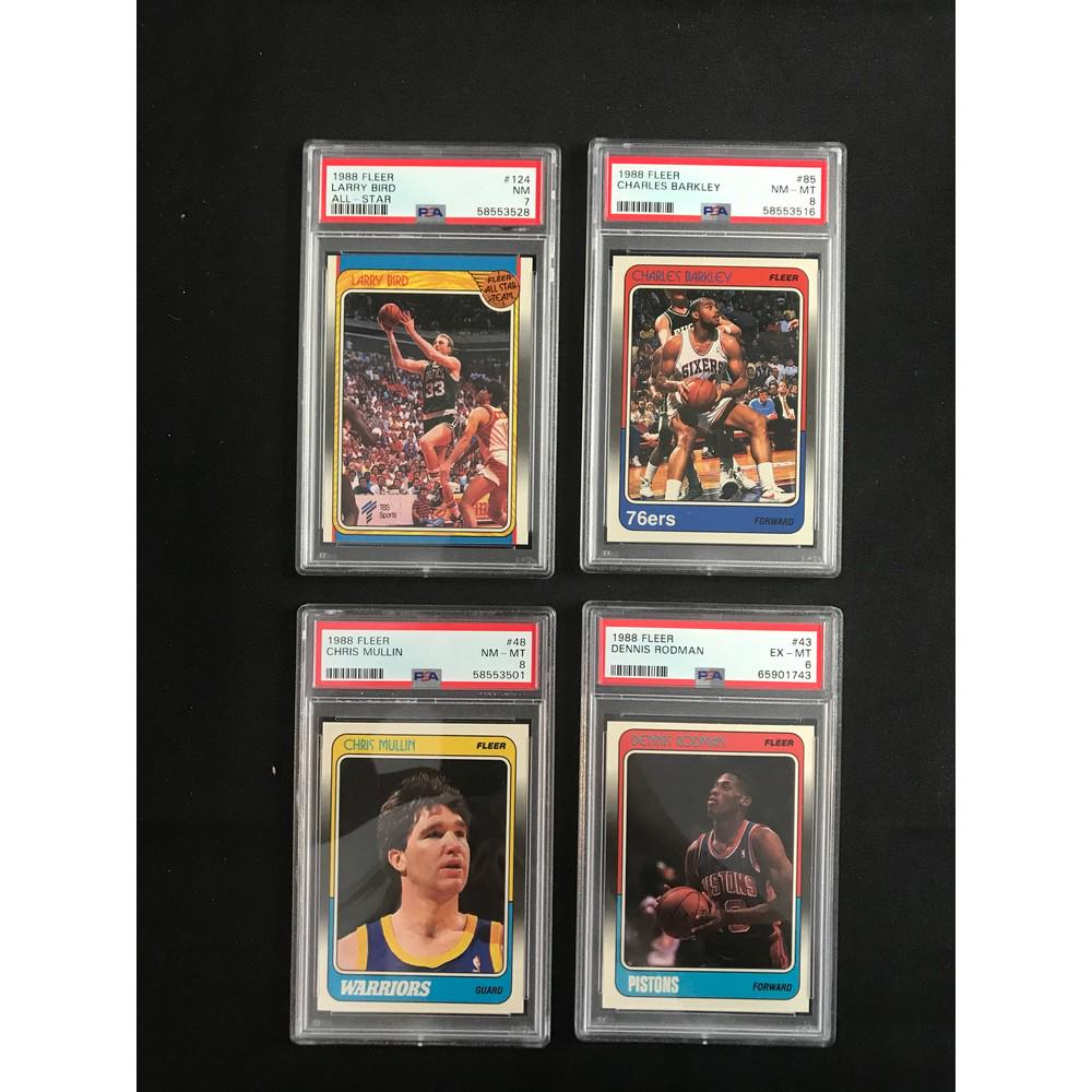 4 1988 Fleer Psa Graded Stars (1 of 2)