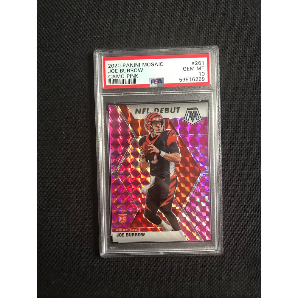 2020 Panini Mosaic Joe Burrow Rookie Psa 10 (1 of 2)