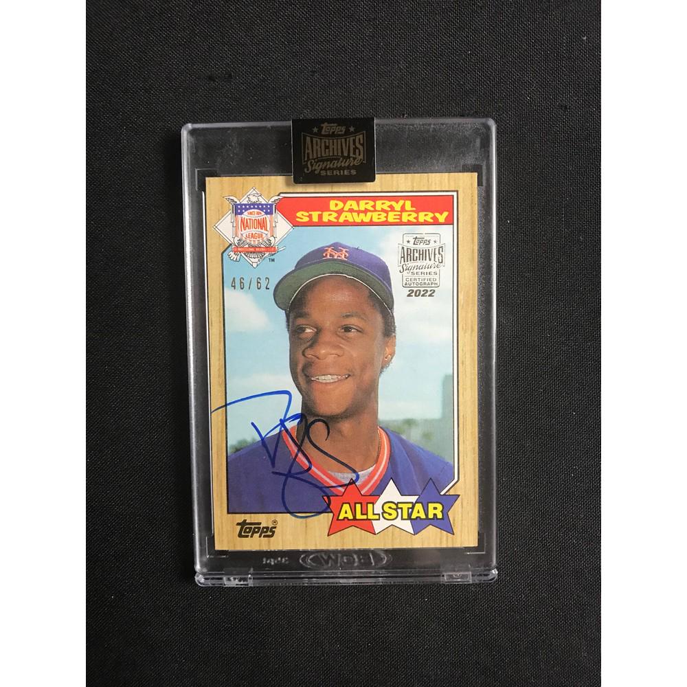 1987 Topps Archives Darryl Starwberry Auto 46/62 (1 of 2)