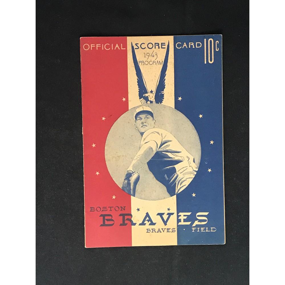 1943 Braves Vs. Giants Program (1 of 2)