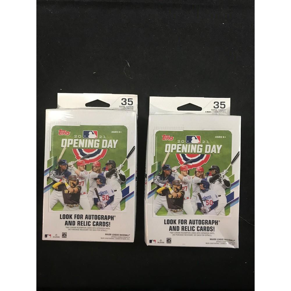 Two 2021 Topps Opneing Day Hanger Boxes (1 of 2)