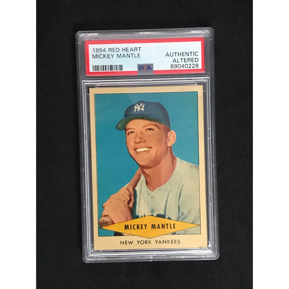 1954 Red Heart Mickey Mantle Psa Authentic Altered (1 of 2)