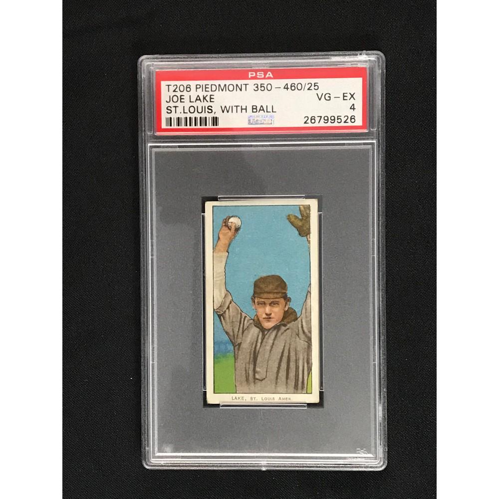 1909-11 T206 Joe Lake Ball In Hand Psa 4: 1909-11 T206 Joe Lake Ball In Hand Psa 4