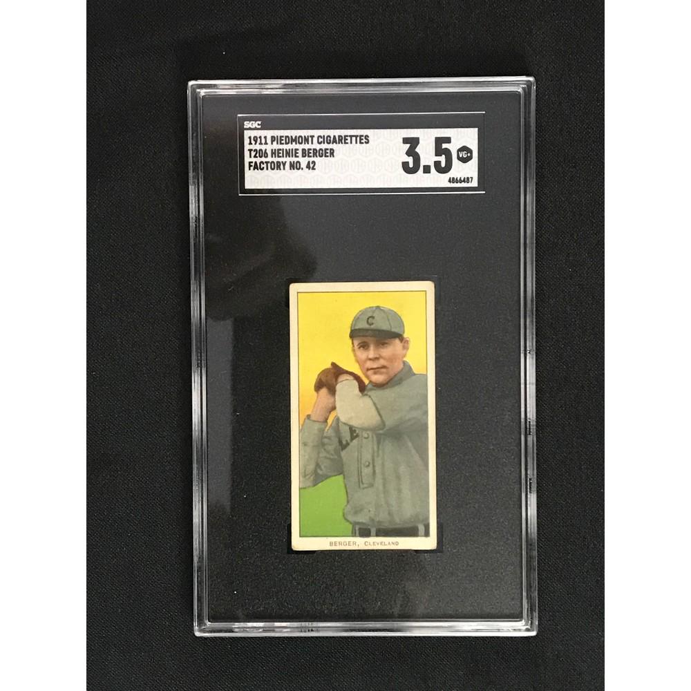 1911 T206 Heinie Berger Piedmont Fact. 42 Sgc 3.5 (1 of 2)