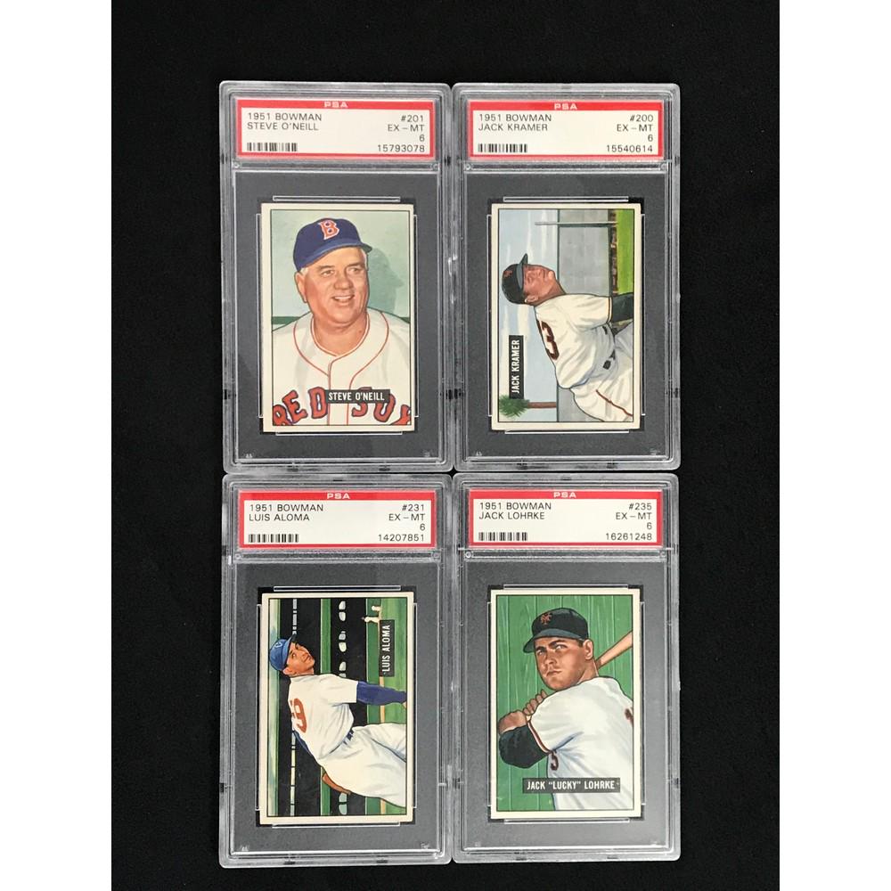 4 1951 Bowman Baseball Psa 6 Cards (1 of 2)
