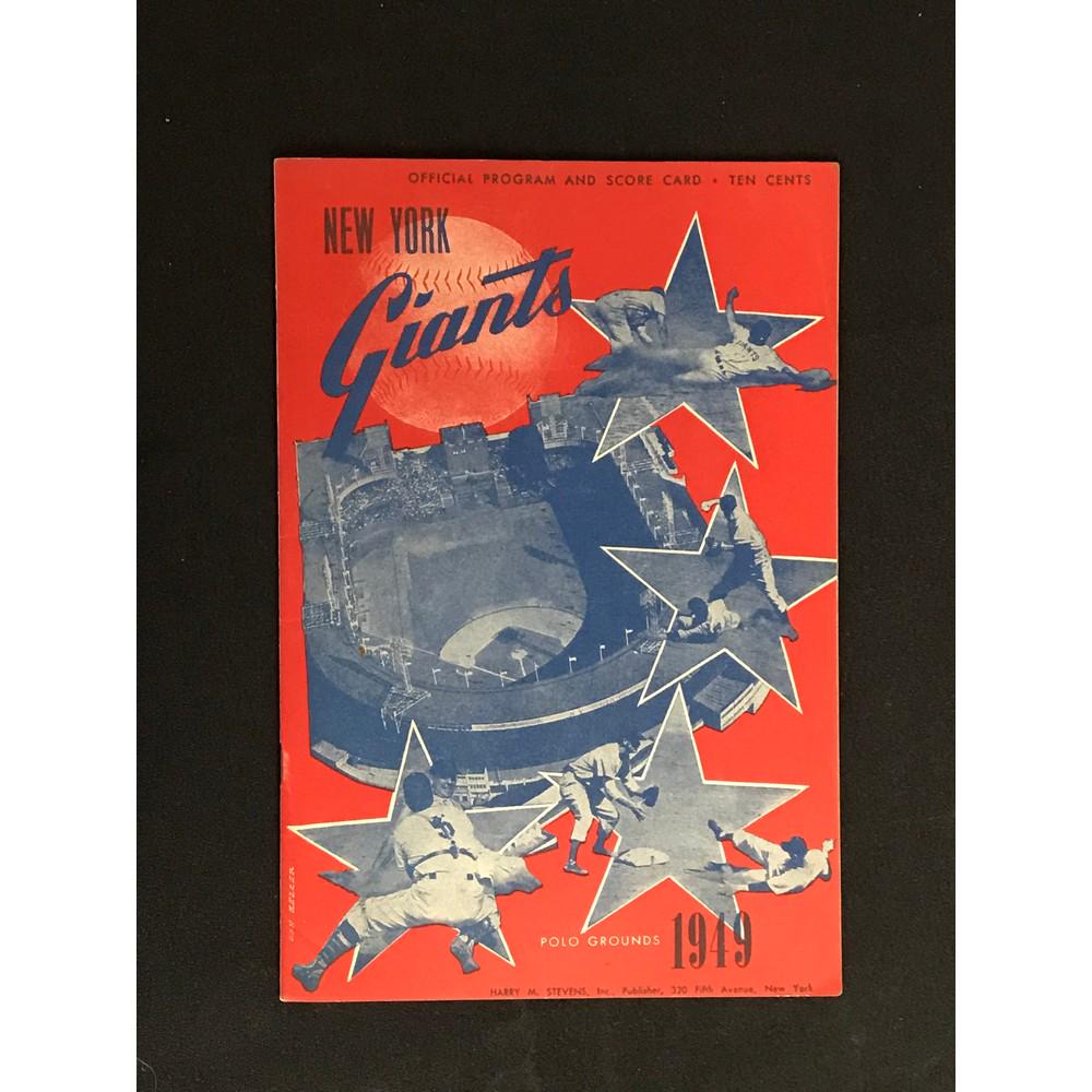 1949 Ny Giants Program And Scorecard Polo Grounds (1 of 2)