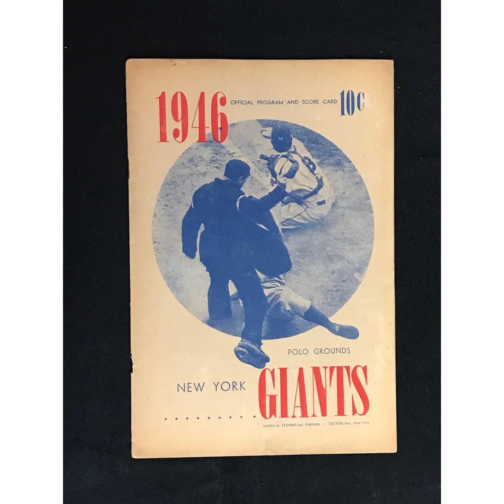 1946 Ny Giants Program And Scorecard Polo Grounds (1 of 2)