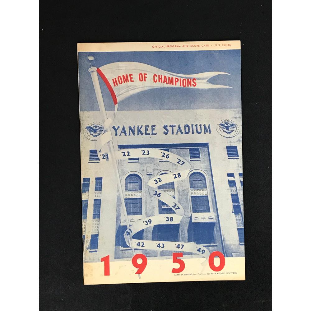 1950 Ny Yankees Score Card/program (1 of 2)