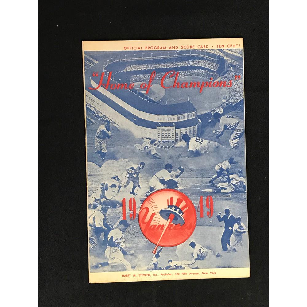 1949 Ny Yankees Score Card/program (1 of 2)