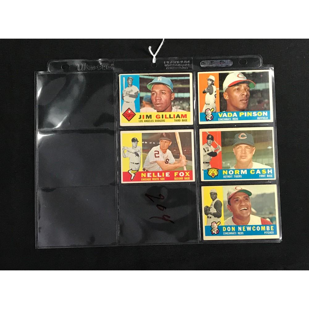 5 1960 Topps Baseball Stars/hof (1 of 2)