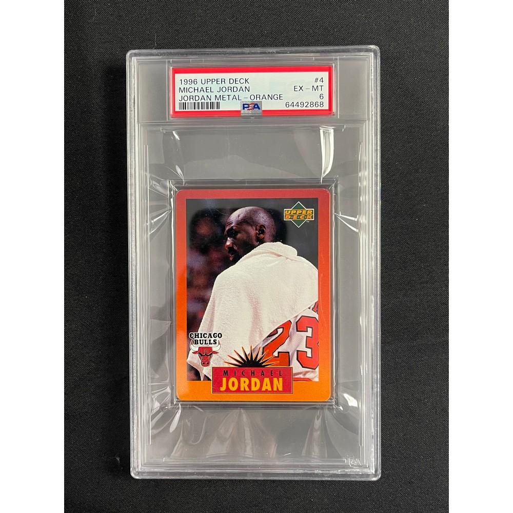 1996 Upper Deck Metal Orange Michael Jordan Psa 6 (1 of 2)
