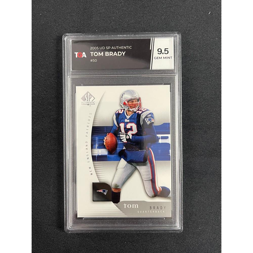 2005 Ud Sp Authentic Tom Brady Tga 9.5 (1 of 2)