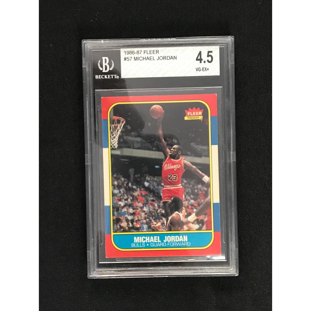 1986 Fleer Michael Jordan Bgs 4.5 (1 of 2)