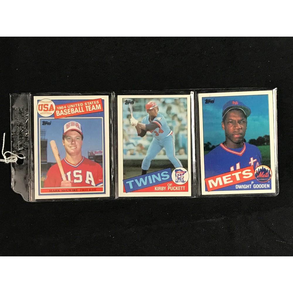 Three 1985 Topps Baseball Rookies (1 of 2)