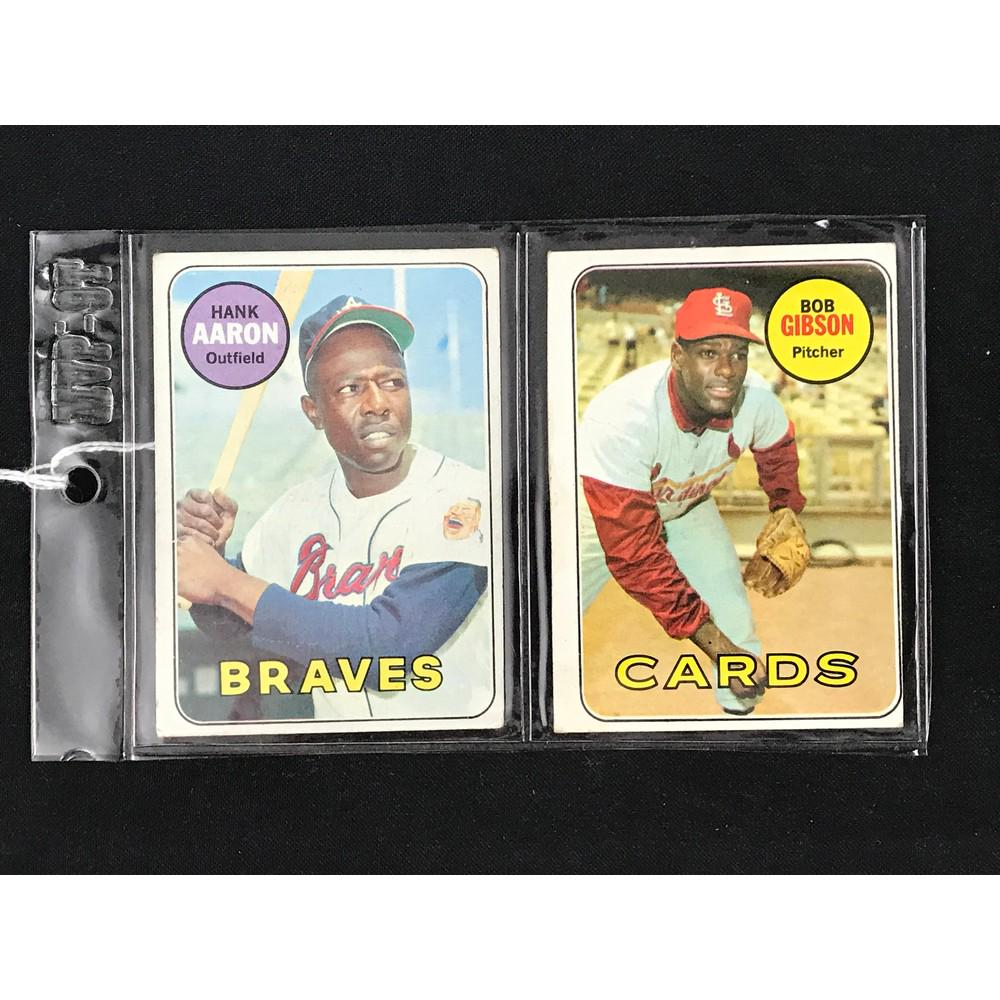 1969 Topps Hank Aaron/bob Gibson: 1969 Topps Hank Aaron/bob Gibson