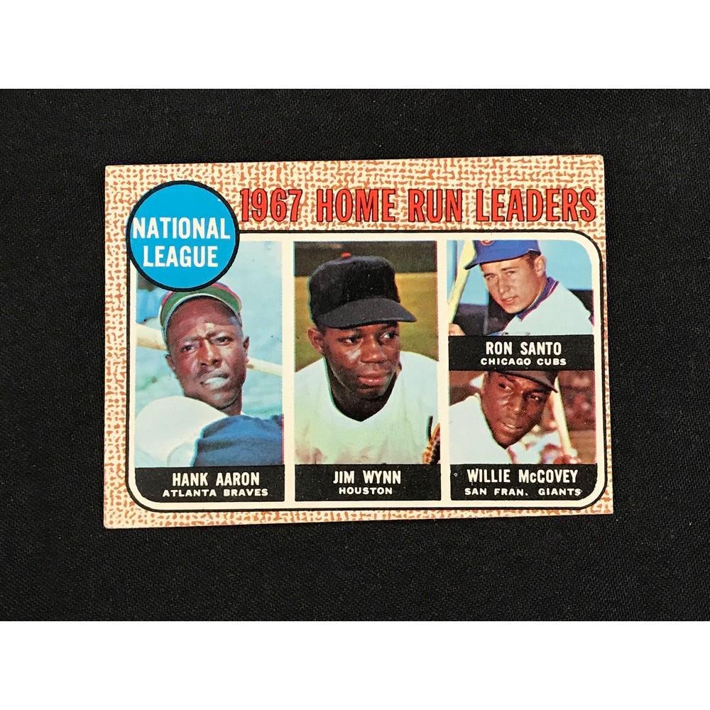 1968 Topps Hank Aaron Leader Card (1 of 2)