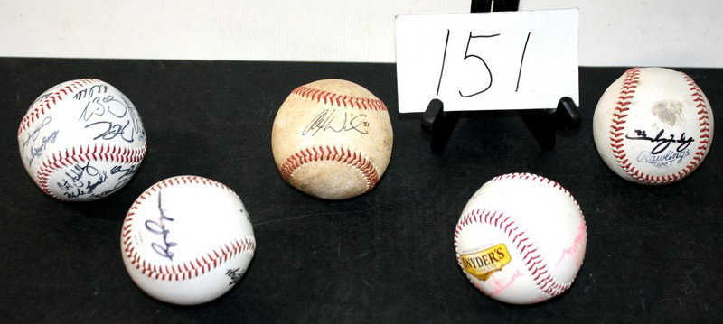 Signed baseballs including Red Sox 5 total: Signed baseballs including Red Sox 5 total