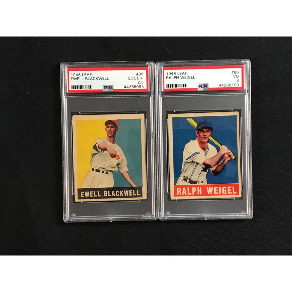 Two 1948 Leaf Baseball Psa Graded Cards (1 of 2)
